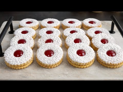 Les Meilleurs Sablés à la Confiture 😍 Ultra Fondants et Inratable !