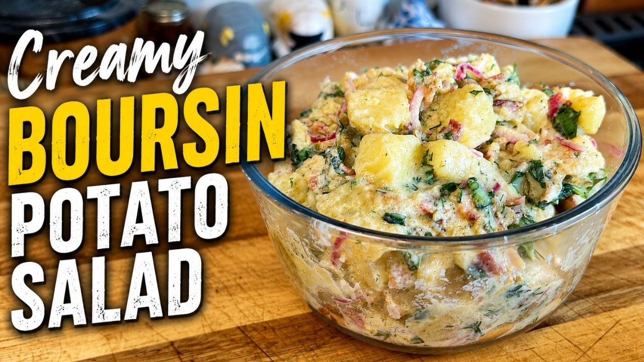 Creamy Boursin Potato Salad | No Mayo, Big Flavor
