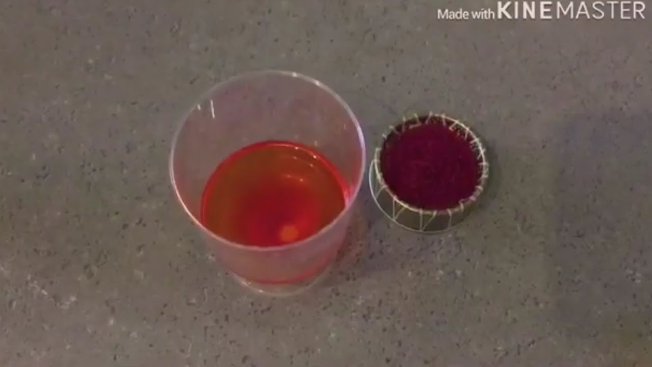 Le safran ( Technique d’utilisation de safran). آماده سازی زعفران