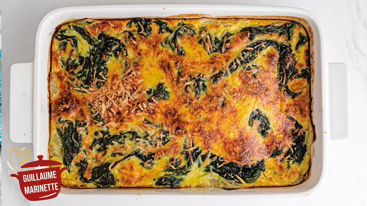 Gratin de blettes (ou poirée ou bette) HEALTHY, comment faire ? Recette facile , rapide et saine.