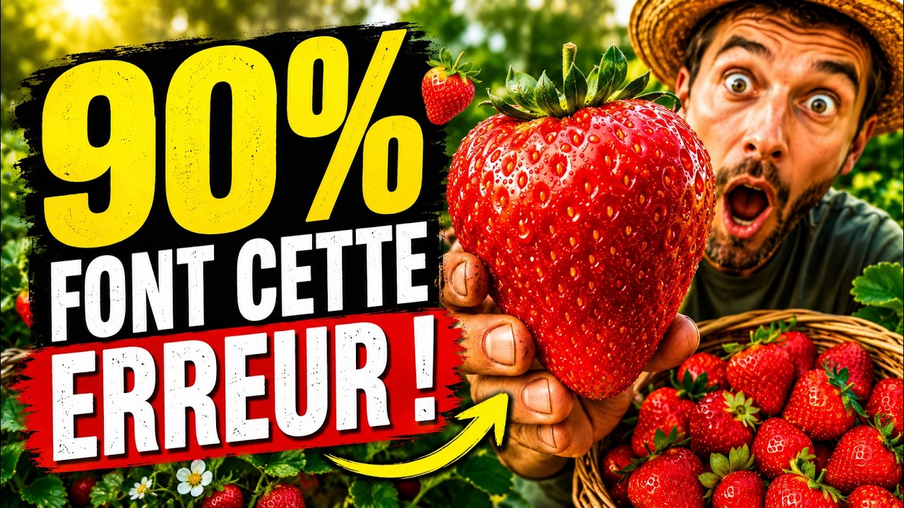 Le secret pour récolter des fraises ÉNORMES 🍓