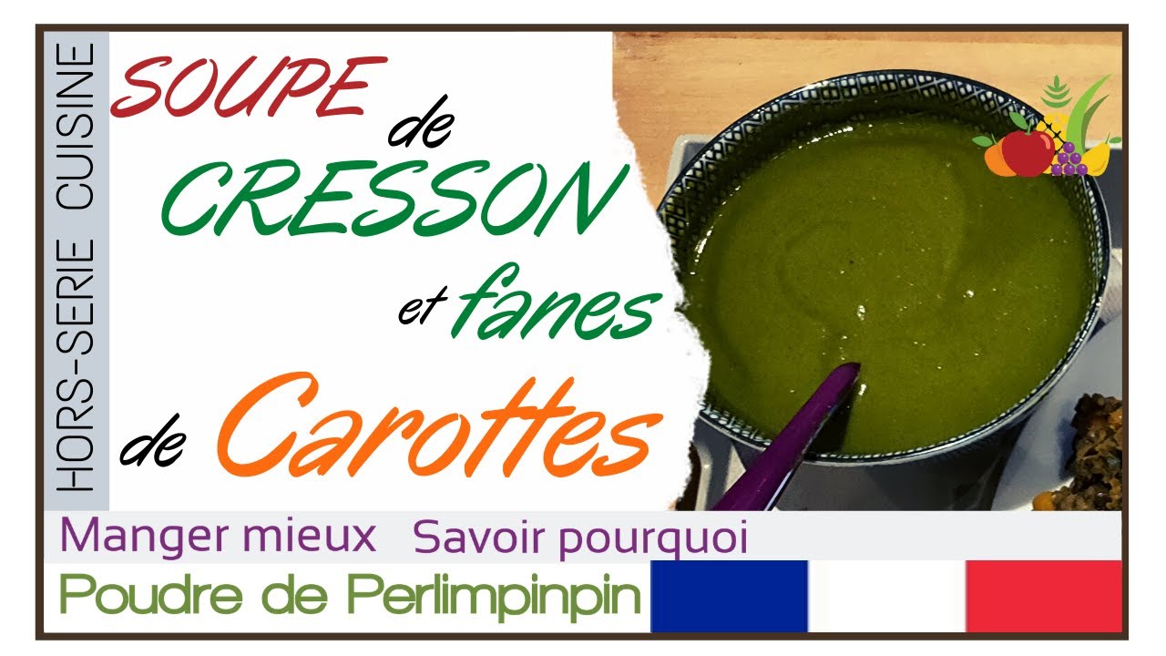 🇫🇷 La soupe de cresson et fanes de carottes 🍵