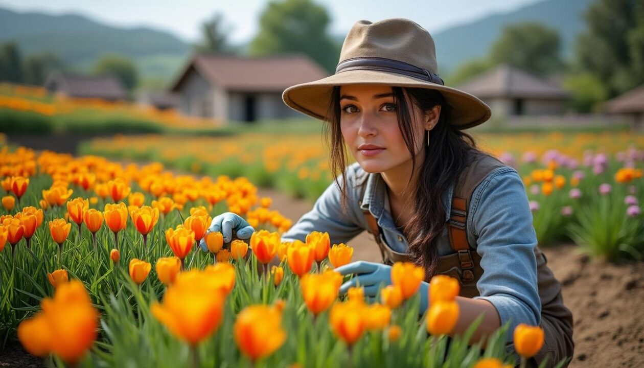 découvrez comment julie, véritable pionnière innovante de son village, transforme la culture traditionnelle du safran grâce à ses méthodes révolutionnaires.