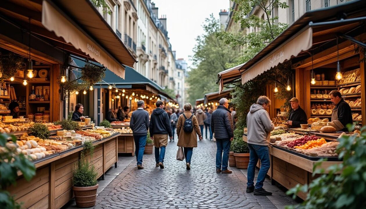 découvrez comment les producteurs du puy-de-dôme métamorphosent une rue parisienne en un marché privé unique, alliant saveurs authentiques et ambiance conviviale au cœur de la capitale.