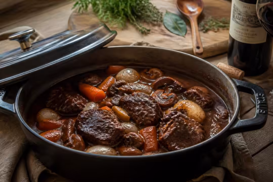découvrez la recette du bœuf en daube, un grand classique de la cuisine française, parfait pour un plat mijoté savoureux et réconfortant.
